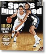 University Of Notre Dame Kyle Mcalarney And Ashley Barlow Sports Illustrated Cover Metal Print