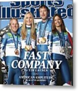 Us Alpine Skiing Medalists, 2010 Winter Olympics Sports Illustrated Cover Metal Print