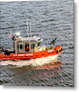 U.s. Coast Guard Defender Boat 25472 Metal Print