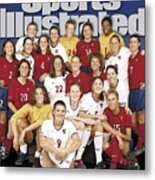Us Womens National Soccer Team, 1999 Sportswomen Of The Year Sports Illustrated Cover Metal Print