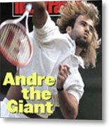 Usa Andre Agassi, 1992 Wimbledon Sports Illustrated Cover Metal Print