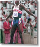 Usa Carl Lewis, 1992 Summer Olympics Sports Illustrated Cover Metal Print