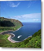 Usa, Hawaiian Islands, Molokai, Halawa Metal Print