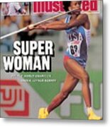 Usa Jackie Joyner-kersee, 1987 Iaaf Athletics World Sports Illustrated Cover Metal Print