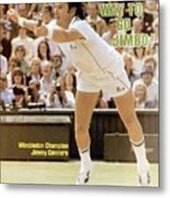 Usa Jimmy Connors, 1982 Wimbledon Sports Illustrated Cover Metal Print