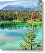 Valley Of The Five Lakes Third Lake Jasper National Park Alberta Canada Metal Print