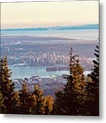 Vancouver Vista From The Top Metal Print