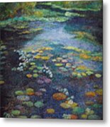 Vancouver's Water Lily Pond, An Inspiration Metal Print