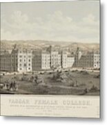 Vassar  Winter, Egidius Vassar Female College. Situated Near Poughkeepsie In Dutchess County, Sta Metal Print