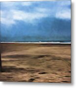 Ventnor Beach In Winter Metal Print