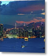 View From Devil Hill, Hong Kong Metal Print