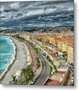 View Of Nice France From Castle Hill Metal Print