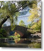 View Of Plaza Hotel Central Park Metal Print