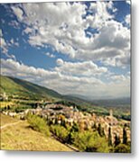 View Over Assisi Metal Print