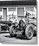 Vintage Classic Cars Panoramic Metal Print