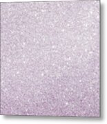 Violet Glitter Metal Print