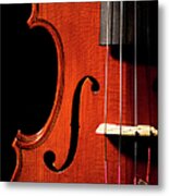 Violin Close-up Metal Print