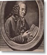 Voltaire French Writer And Philosopher Metal Print