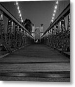 Waco Suspension Bridge Metal Print