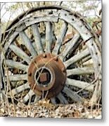 - Wagon Wheel, Wagon Hill Durham Nh Metal Print