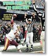 Washington Redskins Darryl Grant, 1983 Nfc Championship Sports Illustrated Cover Metal Print