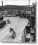 Watching Tt Race Metal Print