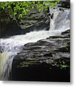 Waterfall At Ricketts Glen Metal Print