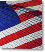 Waving American Flag Metal Print