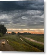 Waving Clouds Metal Print