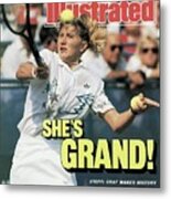 West Germany Steffi Graf, 1988 Us Open Sports Illustrated Cover Metal Print