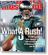 What A Rush Nfl Playoffs Sports Illustrated Cover Metal Print
