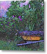 Wheel Barrow Metal Print