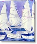 White Sails Metal Print