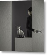 Who Moved My Fish  ( Monologue ) Metal Print