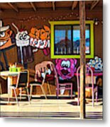 Wild West Dining Metal Print