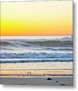 Wind N Sea Sunset Surfer Metal Print