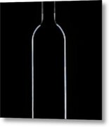 Wine Bottle Metal Print