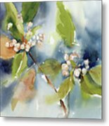 Winter Berries Metal Print