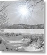 Winter Wonderland At Purgatory Creek Metal Print