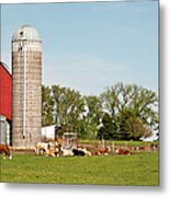 Wisconsin Farm Land Metal Print