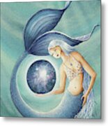 With Gratitude The Universe Is Hers Metal Print