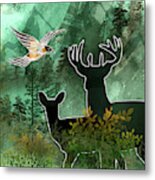 Woodland Harmony - Union Metal Print