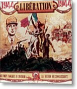 World War 2 Liberation Of France, 1944 Metal Print