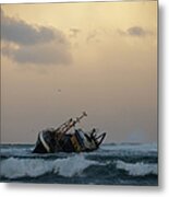 Wrecked Fishing Vessel Metal Print