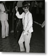 Writer Truman Capote Doing Fan Dance Metal Print