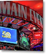 Wsop 2019 Main Featured Table Overhead Display Metal Print