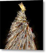 Xmas Tree Motion Art Metal Print