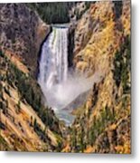 Yellowstone Lower Falls Metal Print