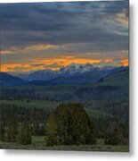 Yellowstone Sunrise Metal Print