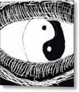 Yin-yang Eye Metal Print